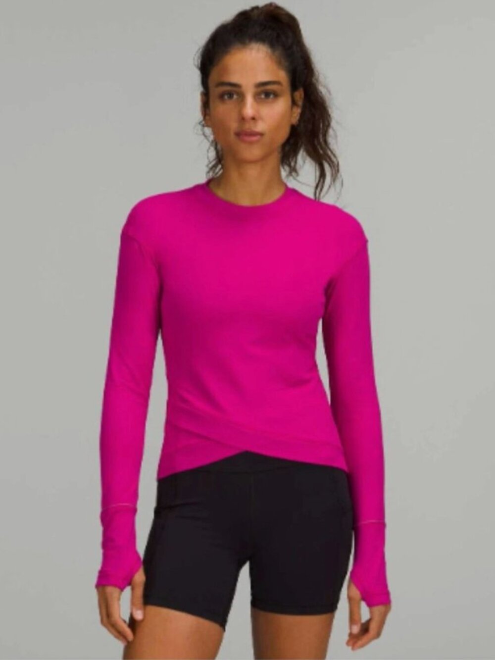 Lululemon Close To Crossing Long Sleeve Rulu Ripened Raspberry Pink Women's SZ 2